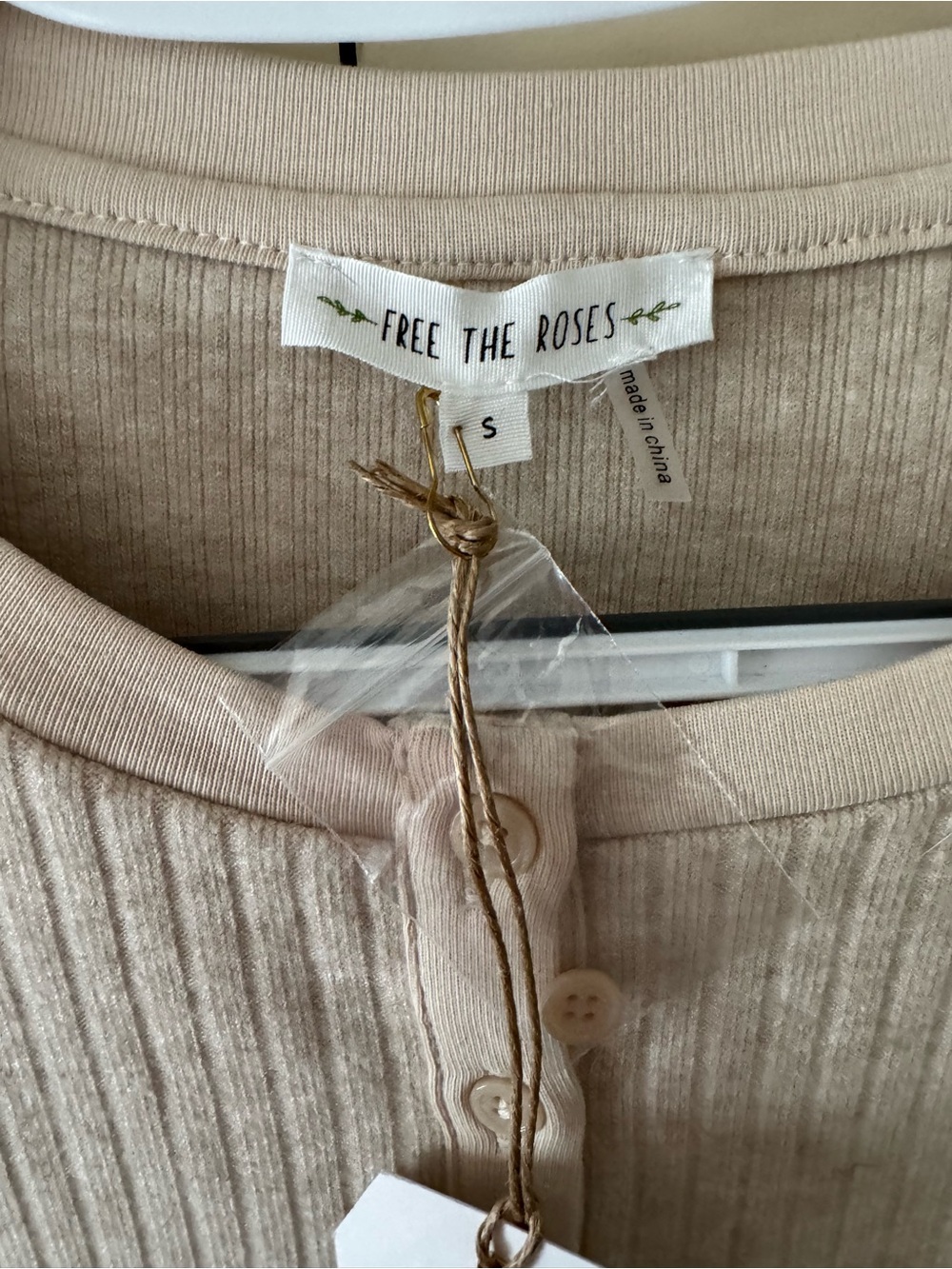 Free The Roses Ribbed Knit Bodysuit - Picture 3 of 5